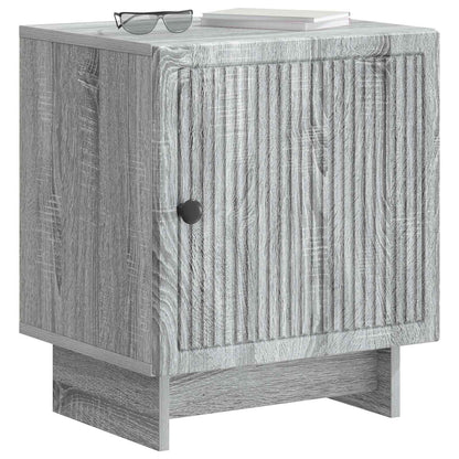 vidaXL Bedside Cabinet Grey Sonoma 43 x 34.5 x 50 cm Engineered Wood