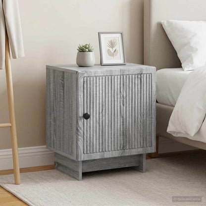 vidaXL Bedside Cabinet 2 pcs Grey Sonoma 43 x 34.5 x 50 cm