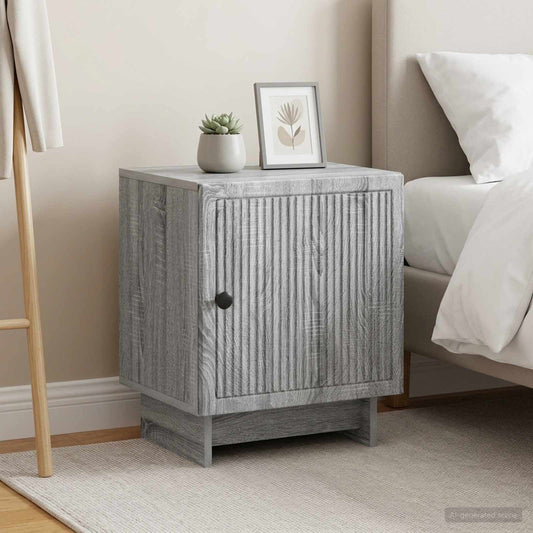 vidaXL Bedside Cabinet 2 pcs Grey Sonoma 43 x 34.5 x 50 cm