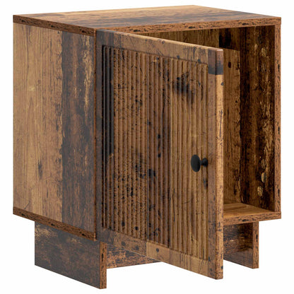 vidaXL Bedside Cabinet Old Wood 43 x 34.5 x 50 cm Engineered Wood