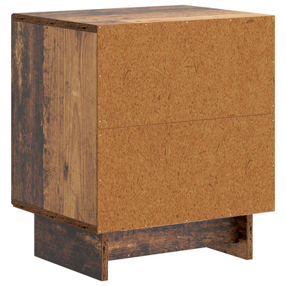 vidaXL Bedside Cabinet Old Wood 43 x 34.5 x 50 cm Engineered Wood