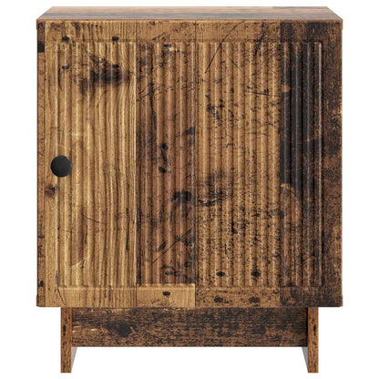 vidaXL Bedside Cabinet Old Wood 43 x 34.5 x 50 cm Engineered Wood