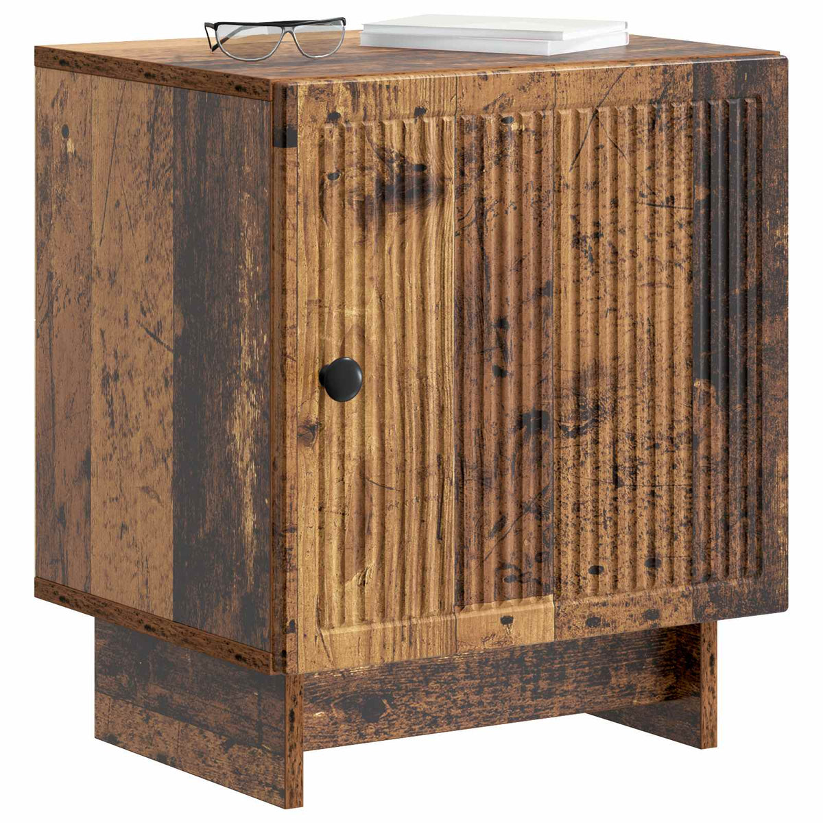 vidaXL Bedside Cabinet Old Wood 43 x 34.5 x 50 cm Engineered Wood