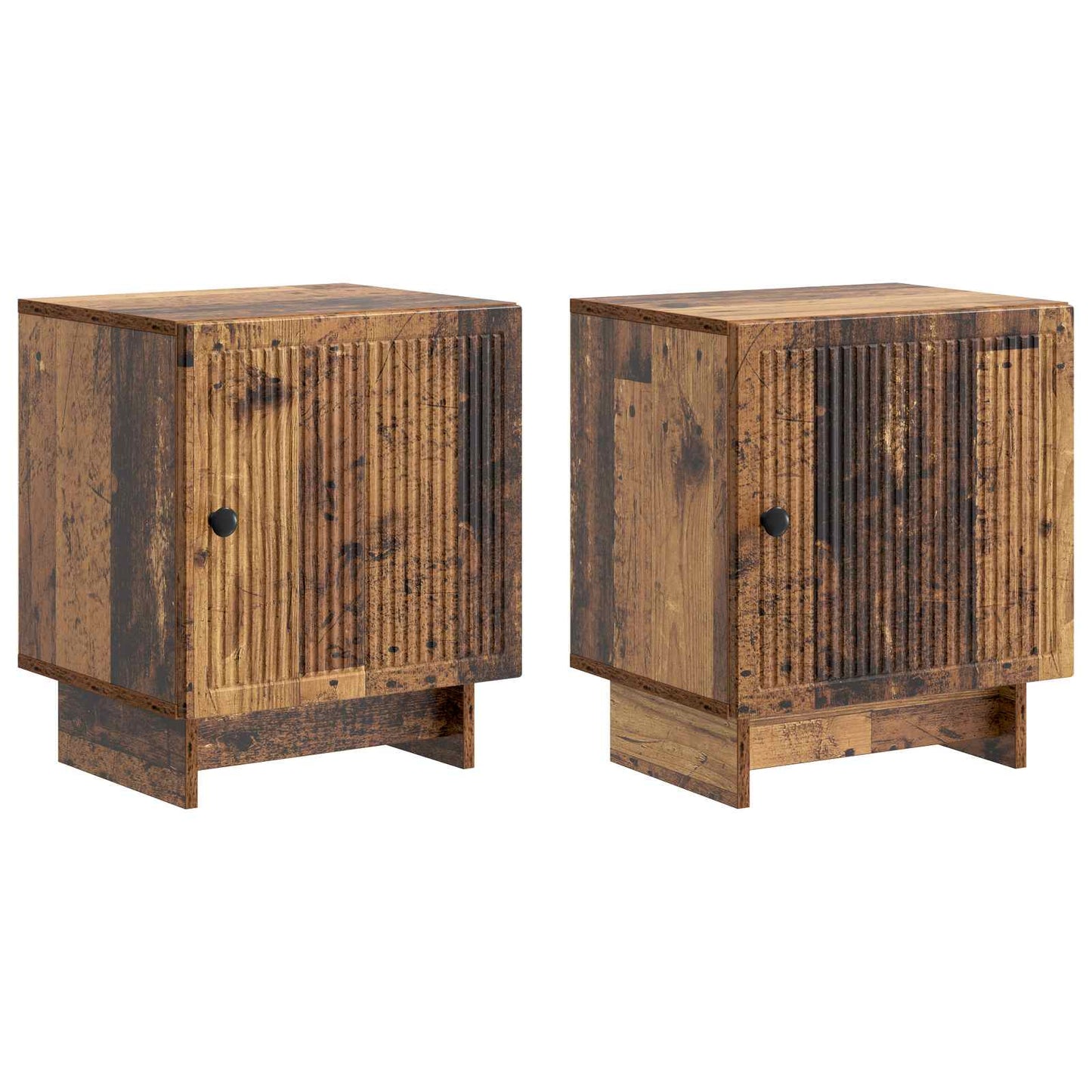 vidaXL Bedside Cabinet 2 pcs Old Wood 43 x 34.5 x 50 cm