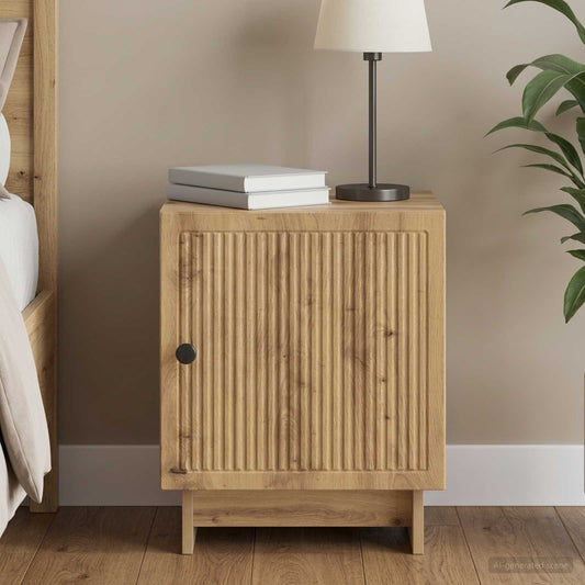 vidaXL Bedside Cabinet Artisan Oak 43 x 34.5 x 50 cm Engineered Wood