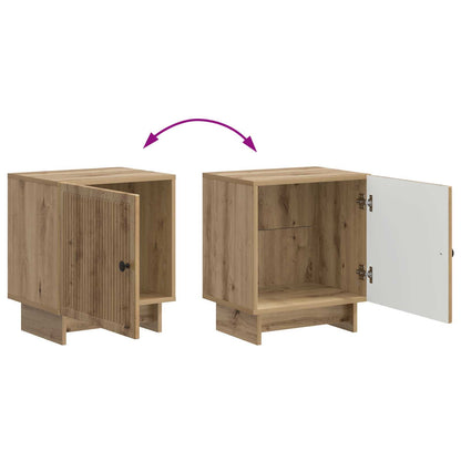 vidaXL Bedside Cabinet Artisan Oak 43 x 34.5 x 50 cm Engineered Wood