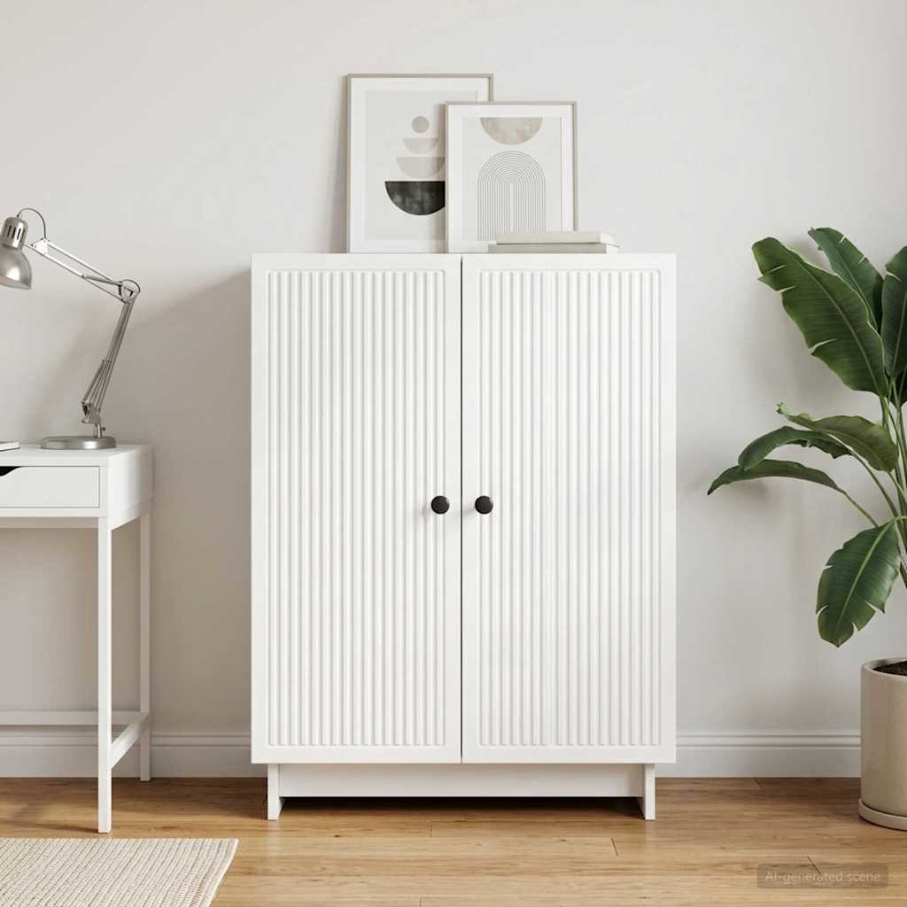 vidaXL Sideboard White 66 x 34.5 x 90 cm Engineered Wood