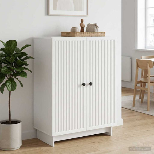 vidaXL Sideboard White 66 x 34.5 x 90 cm Engineered Wood