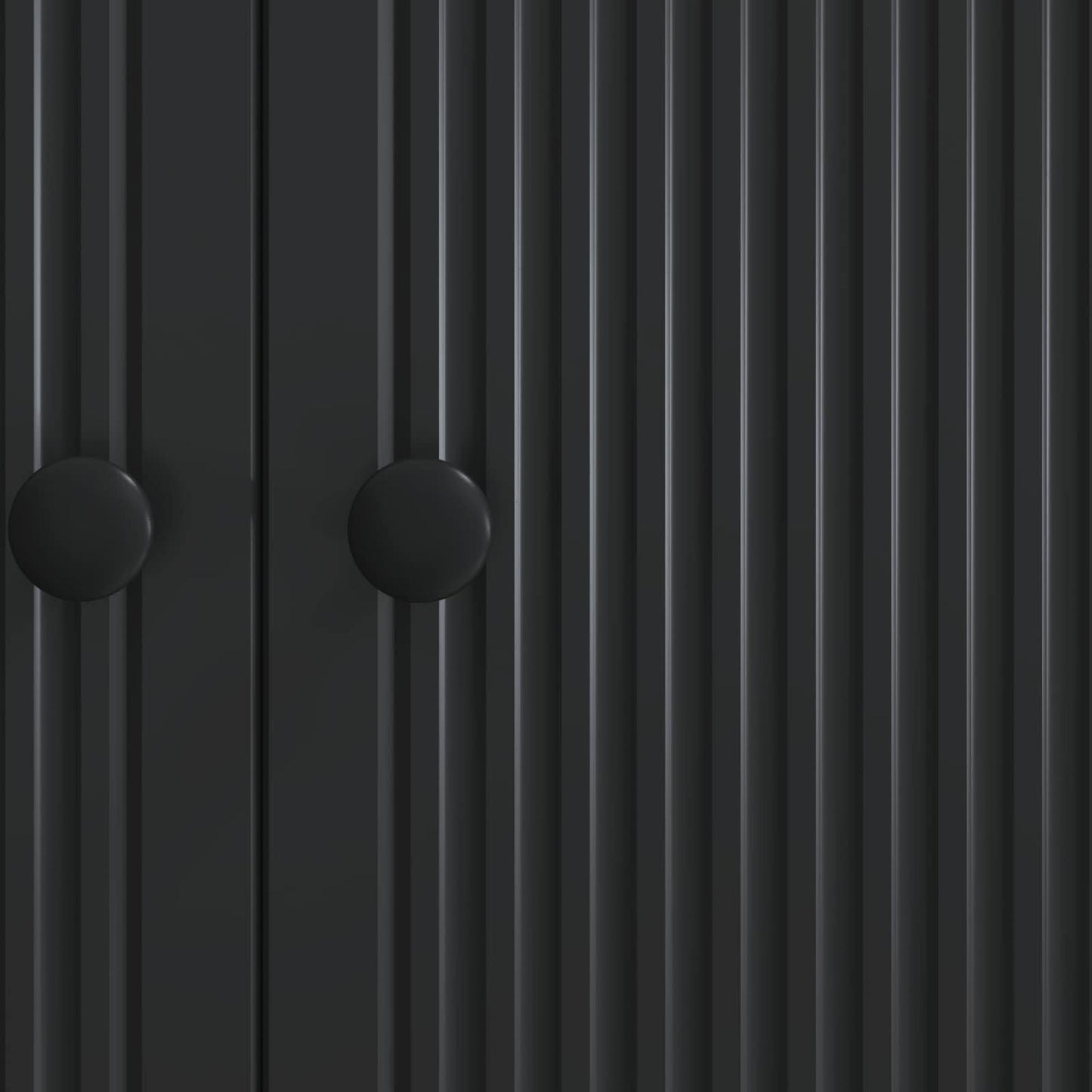 vidaXL Sideboard Black 66 x 34.5 x 90 cm Engineered Wood
