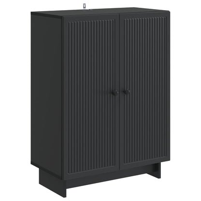 vidaXL Sideboard Black 66 x 34.5 x 90 cm Engineered Wood