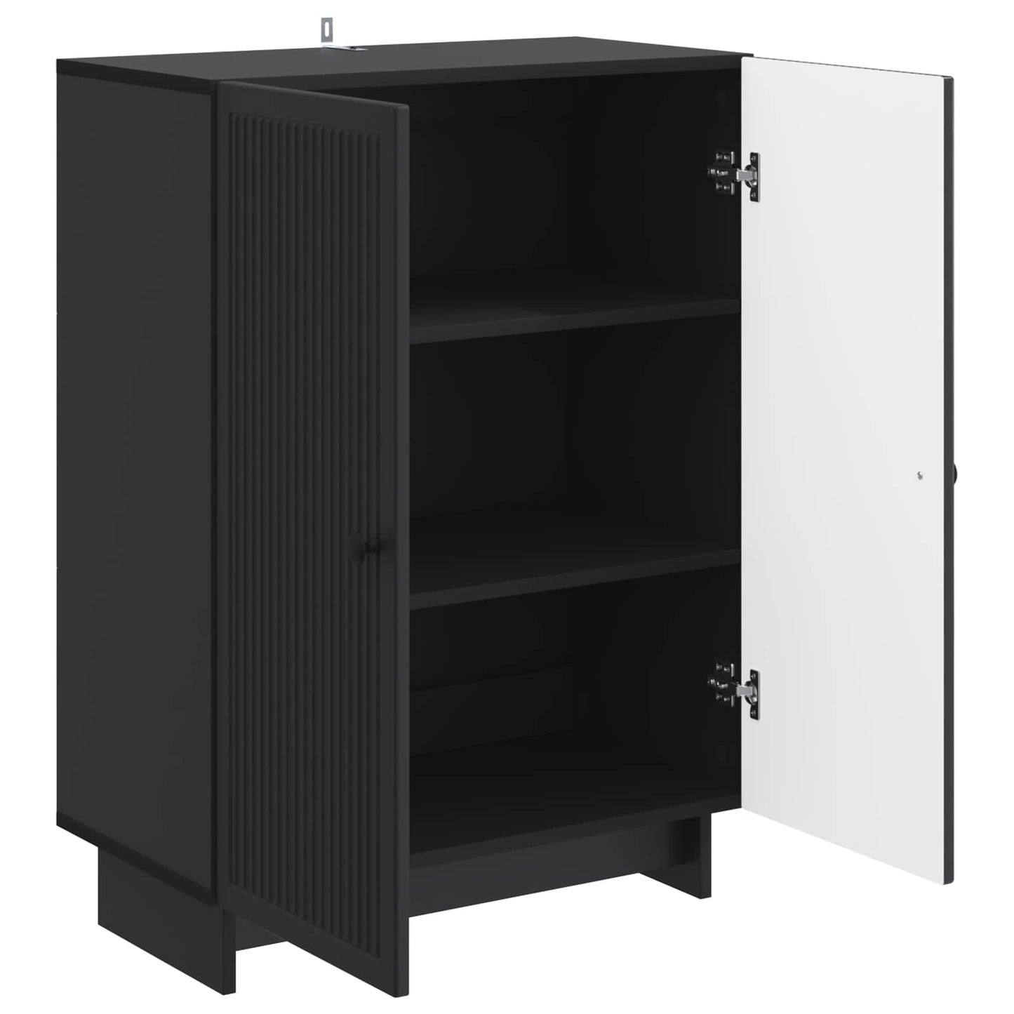 vidaXL Sideboard Black 66 x 34.5 x 90 cm Engineered Wood