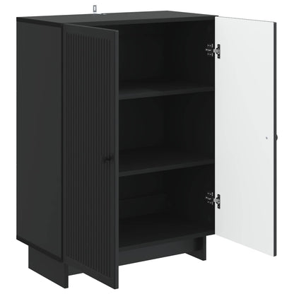 vidaXL Sideboard Black 66 x 34.5 x 90 cm Engineered Wood