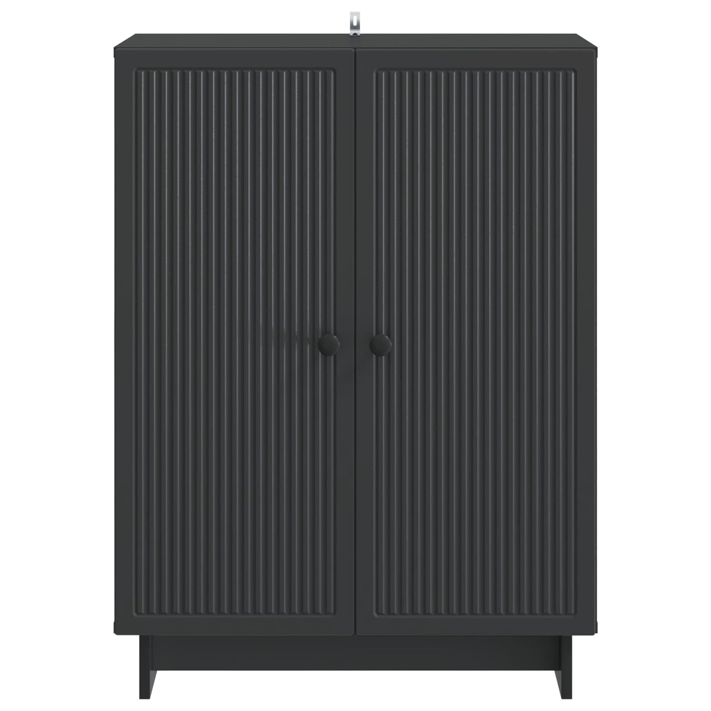 vidaXL Sideboard Black 66 x 34.5 x 90 cm Engineered Wood