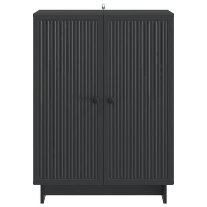 vidaXL Sideboard Black 66 x 34.5 x 90 cm Engineered Wood