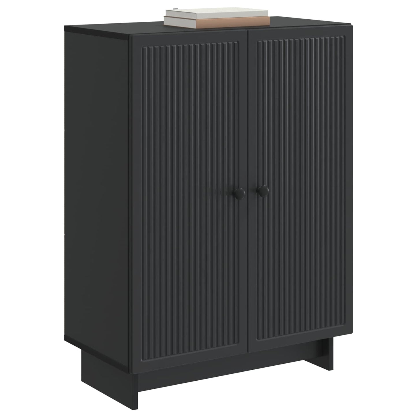 vidaXL Sideboard Black 66 x 34.5 x 90 cm Engineered Wood