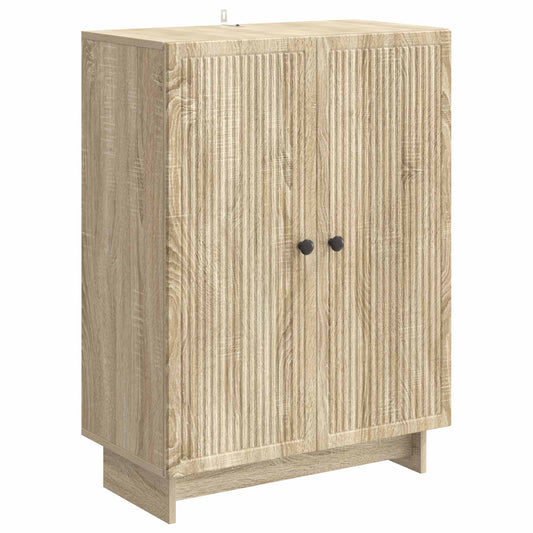 vidaXL Sideboard Sonoma Oak 66 x 34.5 x 90 cm Engineered Wood