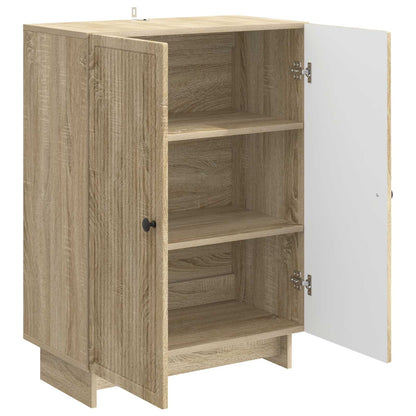 vidaXL Sideboard Sonoma Oak 66 x 34.5 x 90 cm Engineered Wood