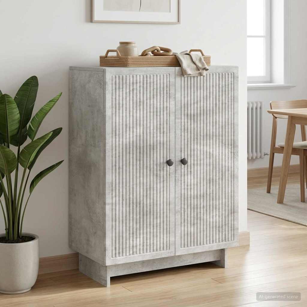 vidaXL Sideboard Concrete Grey 66 x 34.5 x 90 cm Engineered Wood