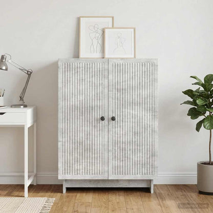 vidaXL Sideboard Concrete Grey 66 x 34.5 x 90 cm Engineered Wood