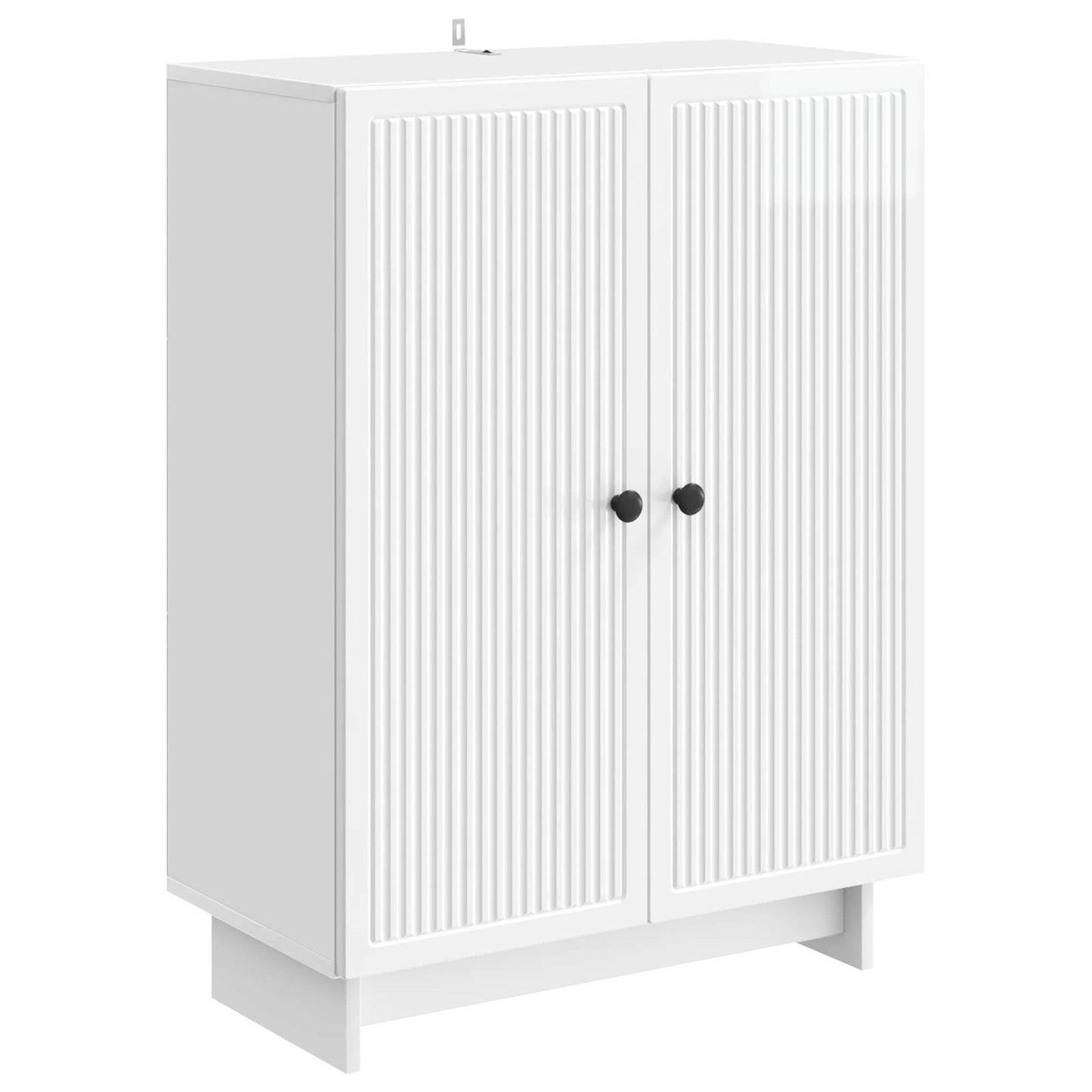 vidaXL Sideboard High Gloss White 66 x 34.5 x 90 cm Engineered Wood