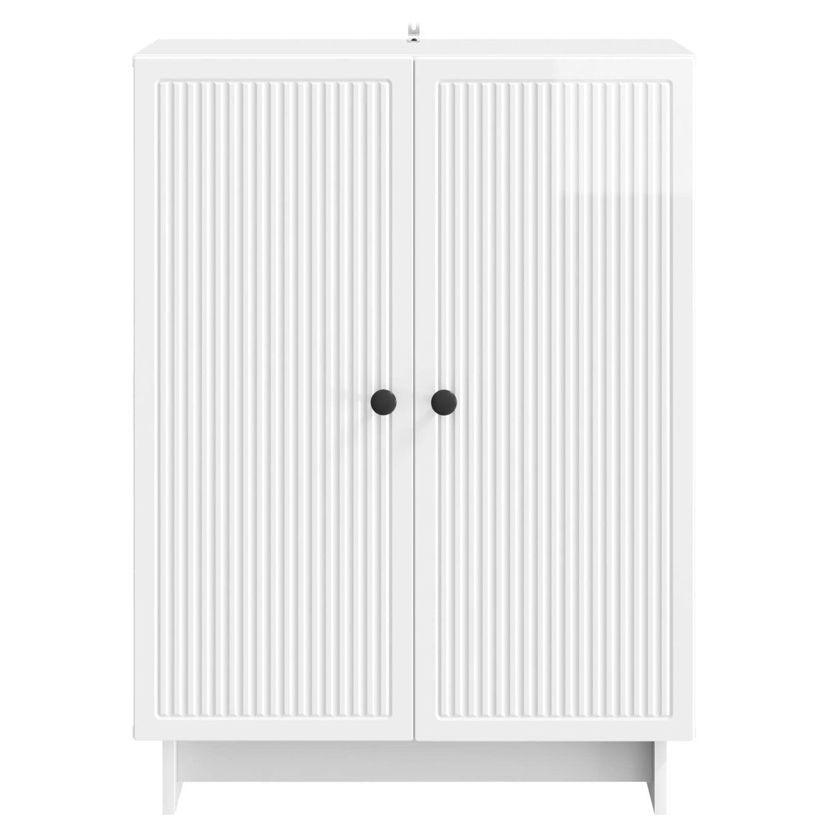 vidaXL Sideboard High Gloss White 66 x 34.5 x 90 cm Engineered Wood