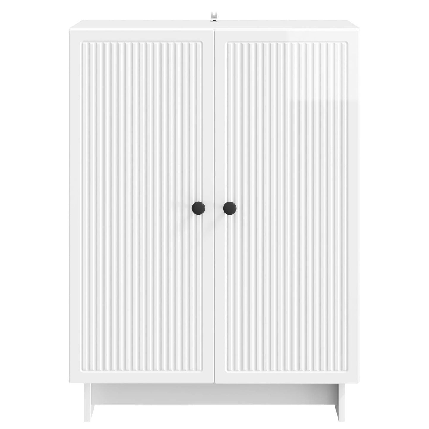 vidaXL Sideboard High Gloss White 66 x 34.5 x 90 cm Engineered Wood