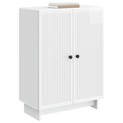 vidaXL Sideboard High Gloss White 66 x 34.5 x 90 cm Engineered Wood
