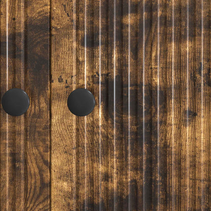 vidaXL Sideboard Smoked Oak 66 x 34.5 x 90 cm Engineered Wood
