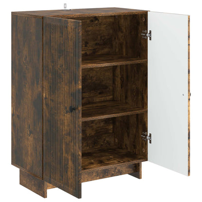 vidaXL Sideboard Smoked Oak 66 x 34.5 x 90 cm Engineered Wood
