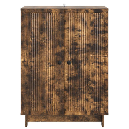 vidaXL Sideboard Smoked Oak 66 x 34.5 x 90 cm Engineered Wood