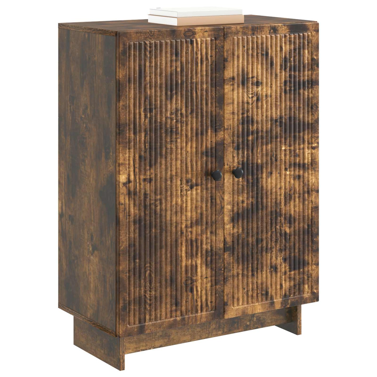 vidaXL Sideboard Smoked Oak 66 x 34.5 x 90 cm Engineered Wood