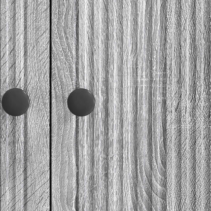 vidaXL Sideboard Grey Sonoma 66 x 34.5 x 90 cm Engineered Wood