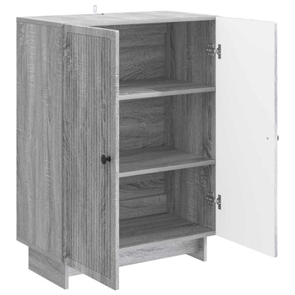 vidaXL Sideboard Grey Sonoma 66 x 34.5 x 90 cm Engineered Wood