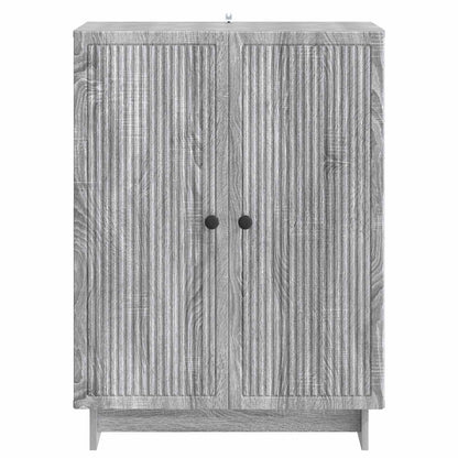 vidaXL Sideboard Grey Sonoma 66 x 34.5 x 90 cm Engineered Wood