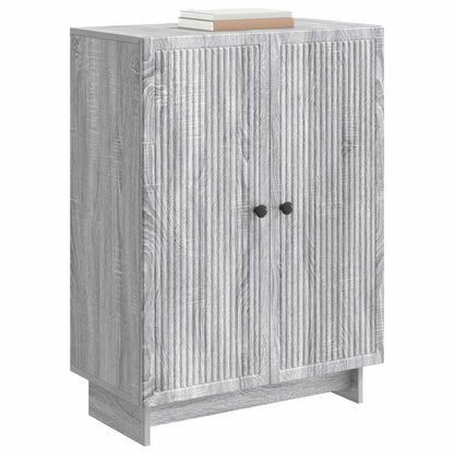vidaXL Sideboard Grey Sonoma 66 x 34.5 x 90 cm Engineered Wood