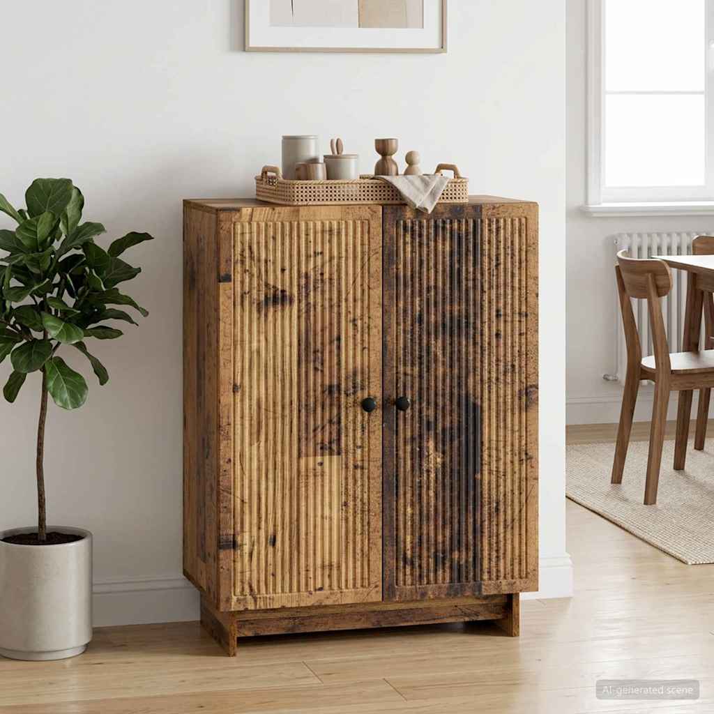vidaXL Sideboard Old Wood 66 x 34.5 x 90 cm Engineered Wood