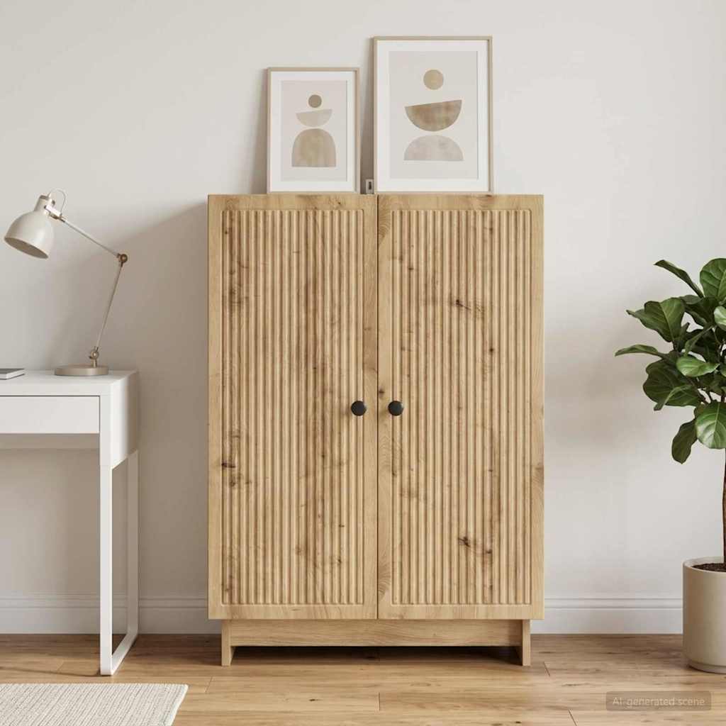 vidaXL Sideboard Artisan Oak 66 x 34.5 x 90 cm Engineered Wood