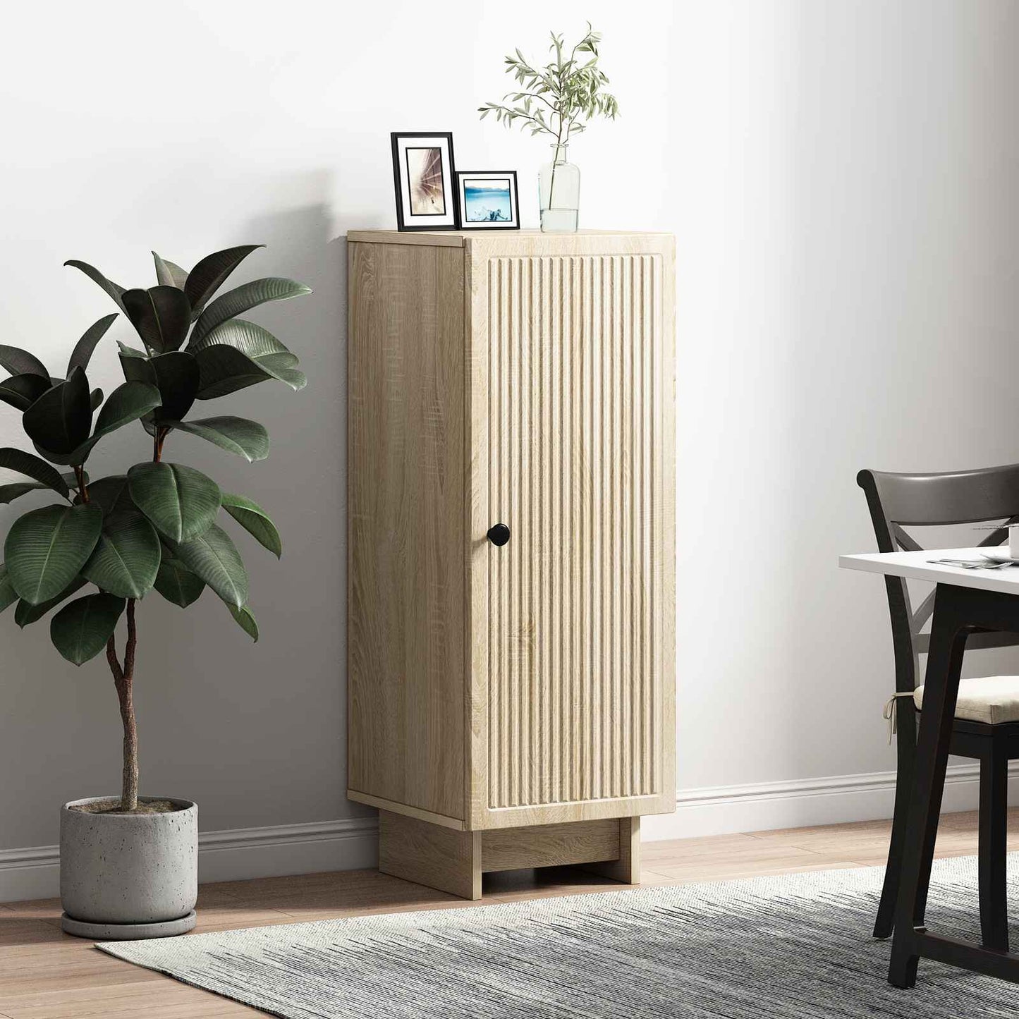 vidaXL Sideboard Sonoma Oak 33 x 34.5 x 90 cm Engineered Wood