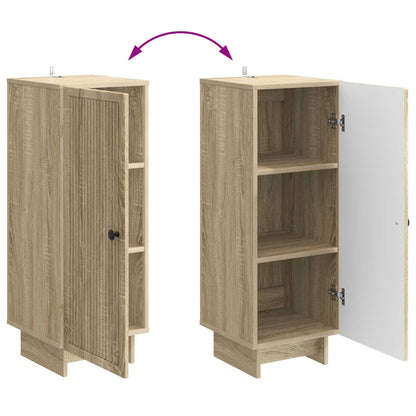 vidaXL Sideboard Sonoma Oak 33 x 34.5 x 90 cm Engineered Wood