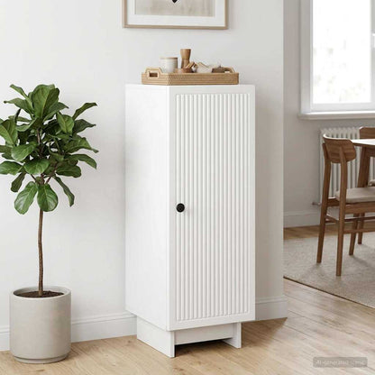 vidaXL Sideboard High Gloss White 33 x 34.5 x 90 cm Engineered Wood