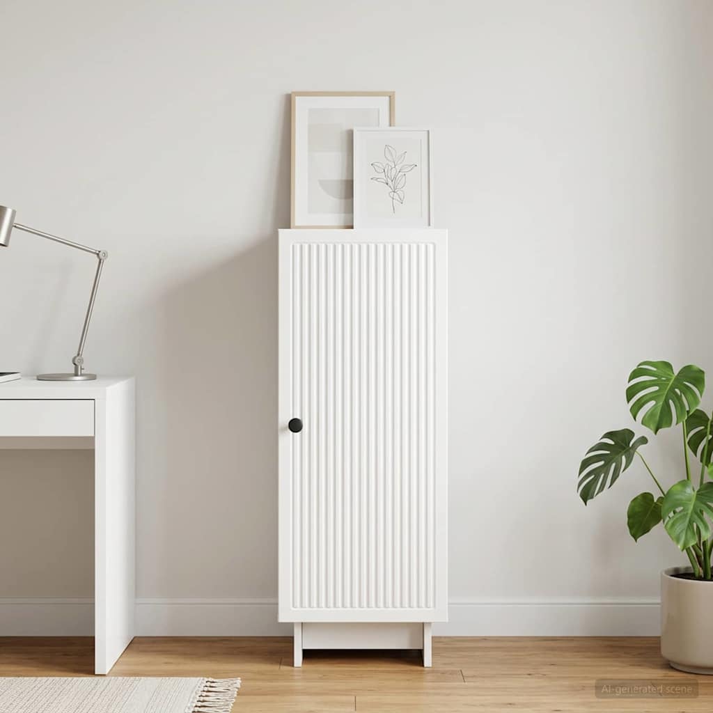 vidaXL Sideboard High Gloss White 33 x 34.5 x 90 cm Engineered Wood