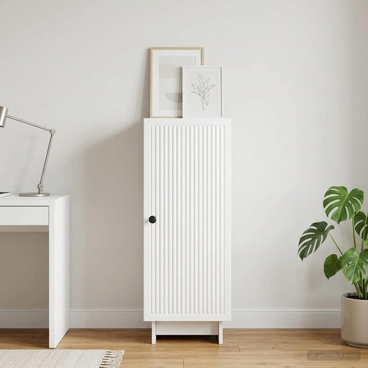 vidaXL Sideboard High Gloss White 33 x 34.5 x 90 cm Engineered Wood
