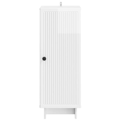 vidaXL Sideboard High Gloss White 33 x 34.5 x 90 cm Engineered Wood