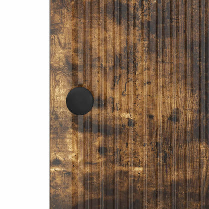 vidaXL Sideboard Smoked Oak 33 x 34.5 x 90 cm Engineered Wood