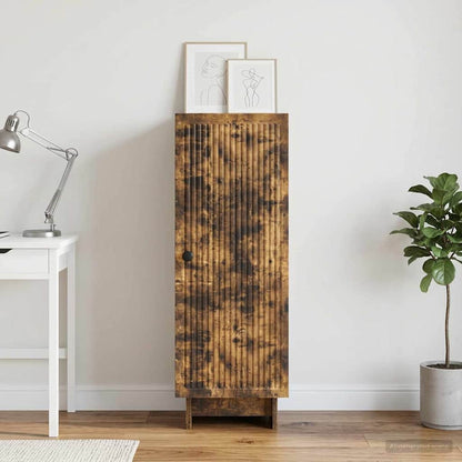 vidaXL Sideboard Smoked Oak 33 x 34.5 x 90 cm Engineered Wood