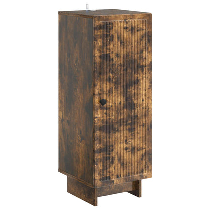 vidaXL Sideboard Smoked Oak 33 x 34.5 x 90 cm Engineered Wood