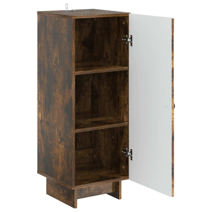 vidaXL Sideboard Smoked Oak 33 x 34.5 x 90 cm Engineered Wood