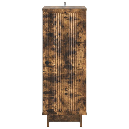 vidaXL Sideboard Smoked Oak 33 x 34.5 x 90 cm Engineered Wood