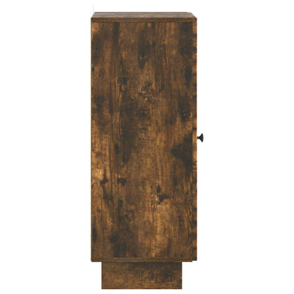 vidaXL Sideboard Smoked Oak 33 x 34.5 x 90 cm Engineered Wood