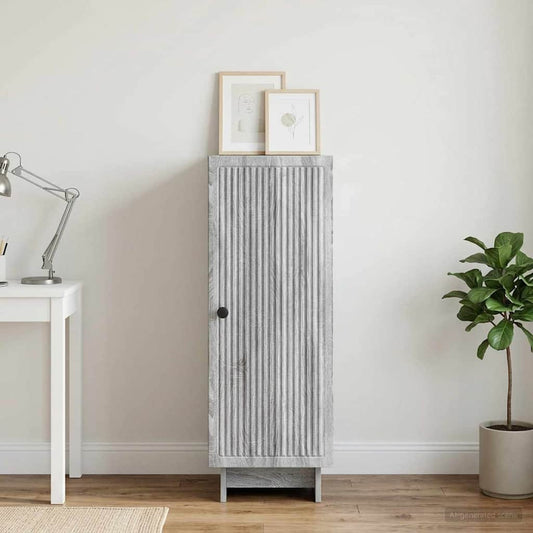 vidaXL Sideboard Grey Sonoma 33 x 34.5 x 90 cm Engineered Wood